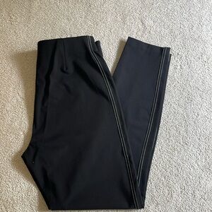 Tribal Sportswear Black Pants With White Side Stitching.